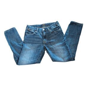 Polo Ralph Lauren Boys L 12-14 Multi Color Spellout Logo Leg Jeans Blue